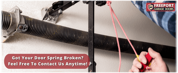 Broken Garage Door Spring Freeport NY